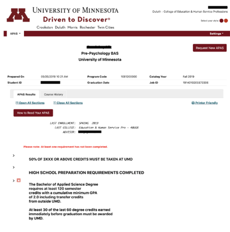 Image of what new APAS looks like